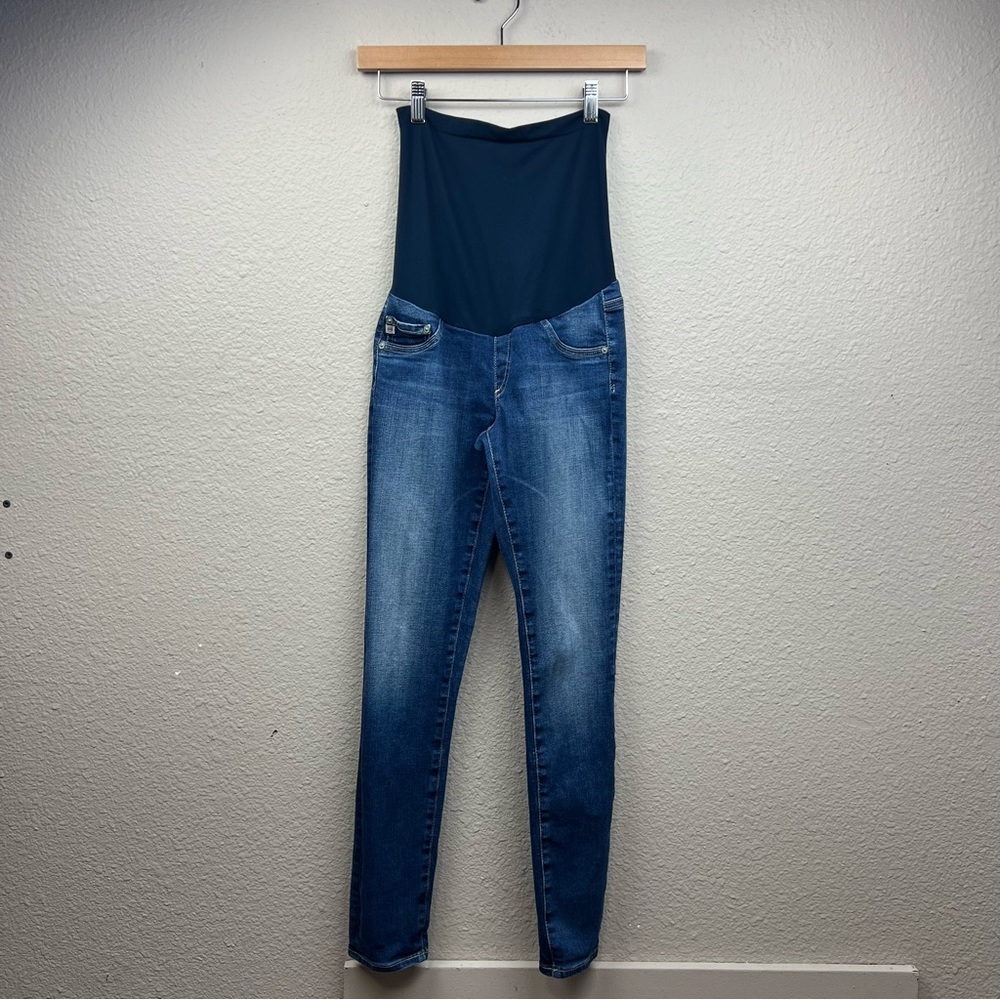 AG Adriano Goldschmied Skinny Maternity Jeans in Medium Wash Sz 26